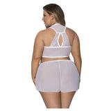 Modern Romance Tie Front Halter And Tap Pant