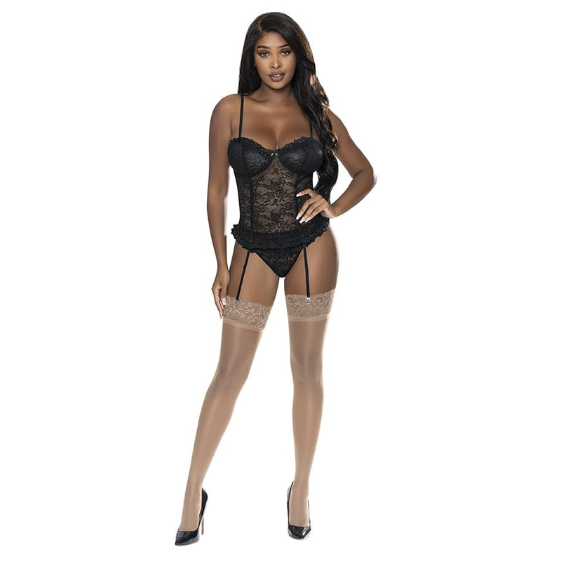 Ooh La Lace Bustier And Panty Set