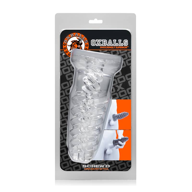 Oxballs Screwd Super Squish Cork Screw Jack Off Toy