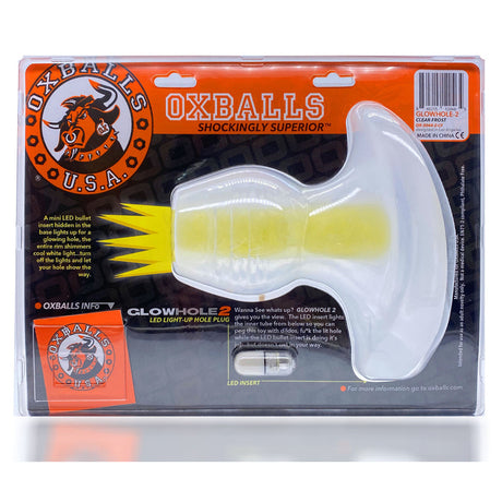 Oxballs Glowhole Hollow Buttplug With LED Insert