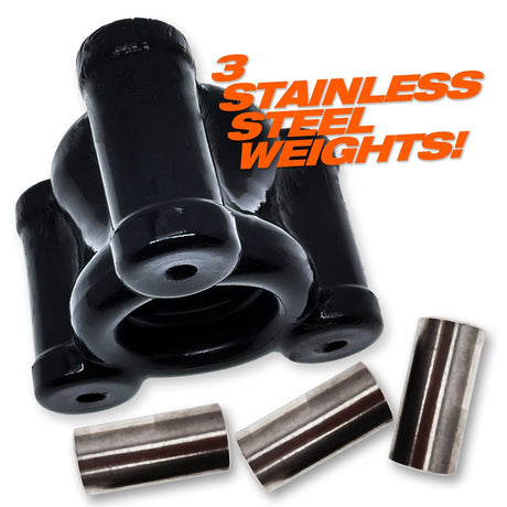 Oxballs Heavy Squeeze Ballstretcher And 3 Stainless Steel Weights