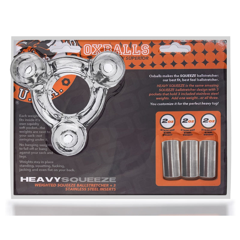 Oxballs Heavy Squeeze Ballstretcher And 3 Stainless Steel Weights