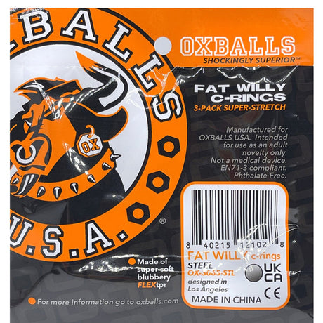 Oxballs Fat Willy 3-Pack Jumbo Cockrings