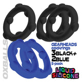 Oxballs Gearheads 5-Pack Spinner Rings