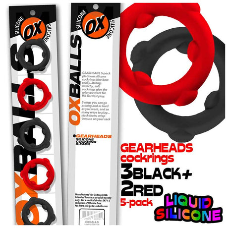 Oxballs Gearheads 5-Pack Spinner Rings