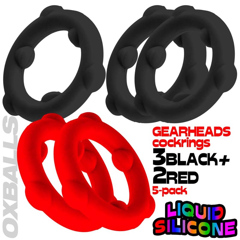 Oxballs Gearheads 5-Pack Spinner Rings