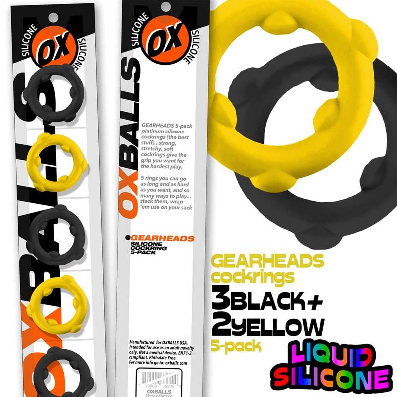 Oxballs Gearheads 5-Pack Spinner Rings