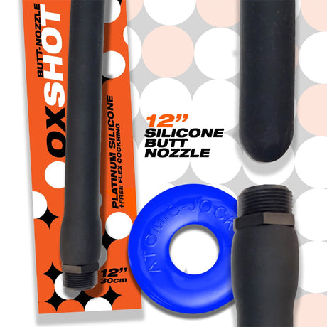 Oxballs Oxshot Butt-Nozzle Shower Hose And Flex Cockring
