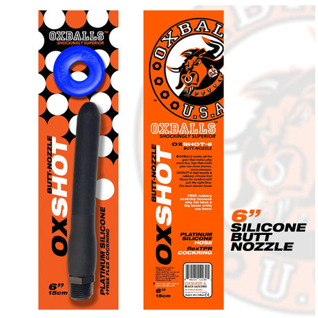 Oxballs Oxshot Butt-Nozzle Shower Hose And Flex Cockring