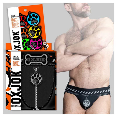Oxballs Dogpack Pup Taggers Jock With 7 Color Paw Taggers