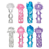 Pipedream Happy Top Tickler Cage Display Assorted Colors 8 pcs