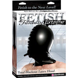 Fetish Fantasy Extreme Total Blackout Latex Hood