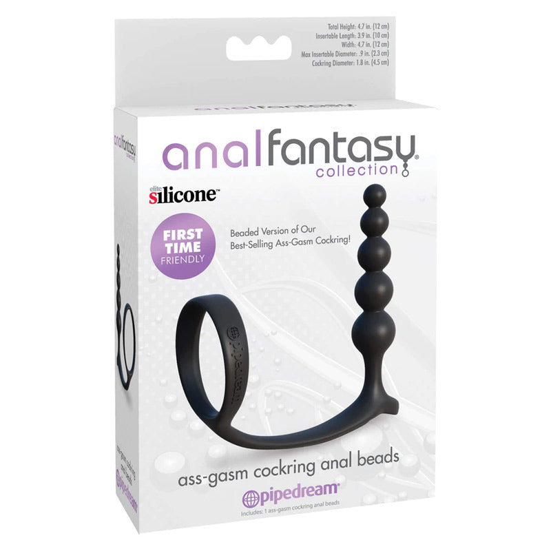 Anal Fantasy Collection Assgasm Cockring Anal Beads
