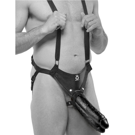 King Cock Two Cocks One Hole Hollow Strap-On