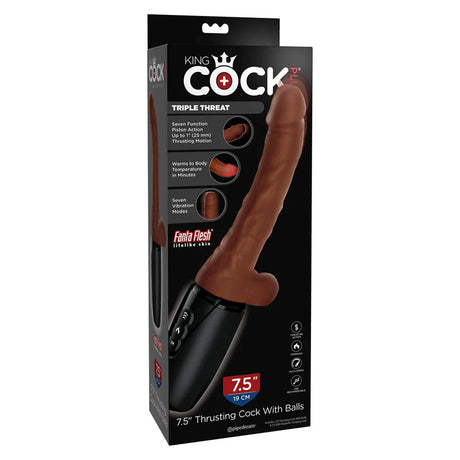King Cock Plus 7.5" thrusting Cock with Balls