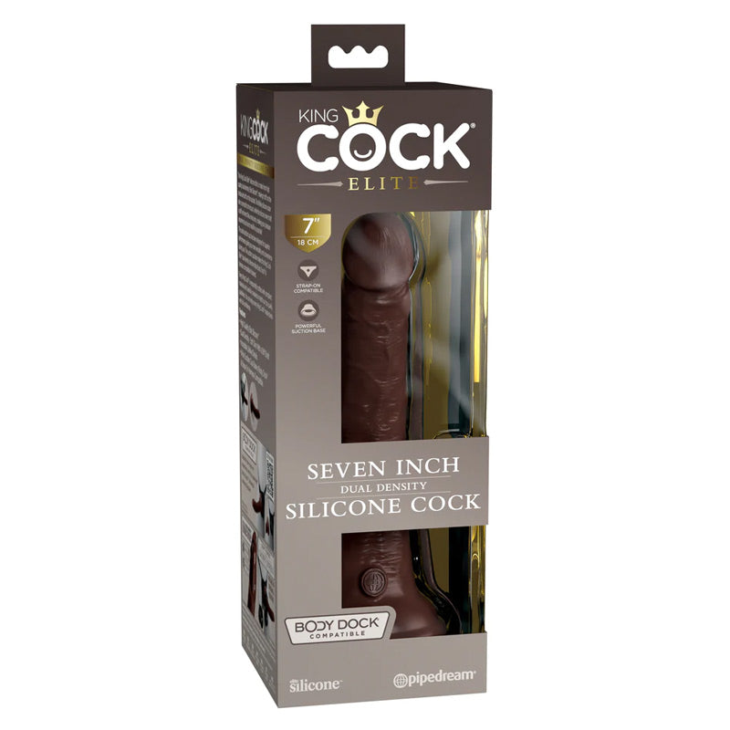 King Cock Elite 7"Dual Density Silicone Cock
