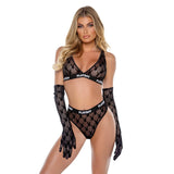 Playboy Flocked Bunny Bralette