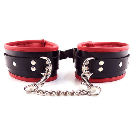 Rouge Garments Padded Leather Ankle Cuffs