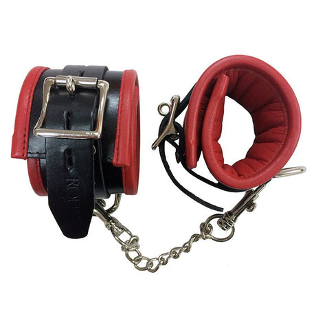 Rouge Garments Padded Leather Ankle Cuffs