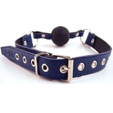 Rouge Garments Leather Ball Gag with Rubber Ball