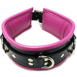Rouge Garments Leather 3 D-Ring Padded Collar