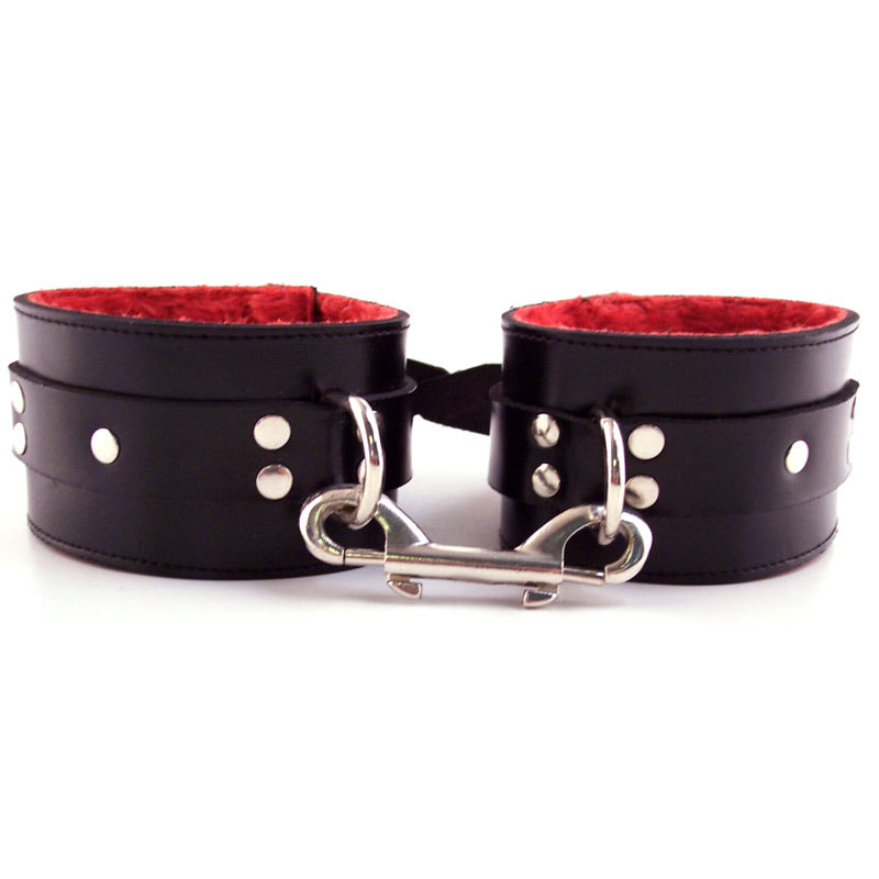 Rouge Garments Leather Fur Ankle Cuffs