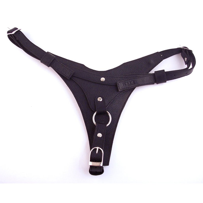 Rouge Garments Leather Female Dildo Harness