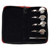 Rouge Garments Stainless Steel 4 Pinwheel Set in Pouch