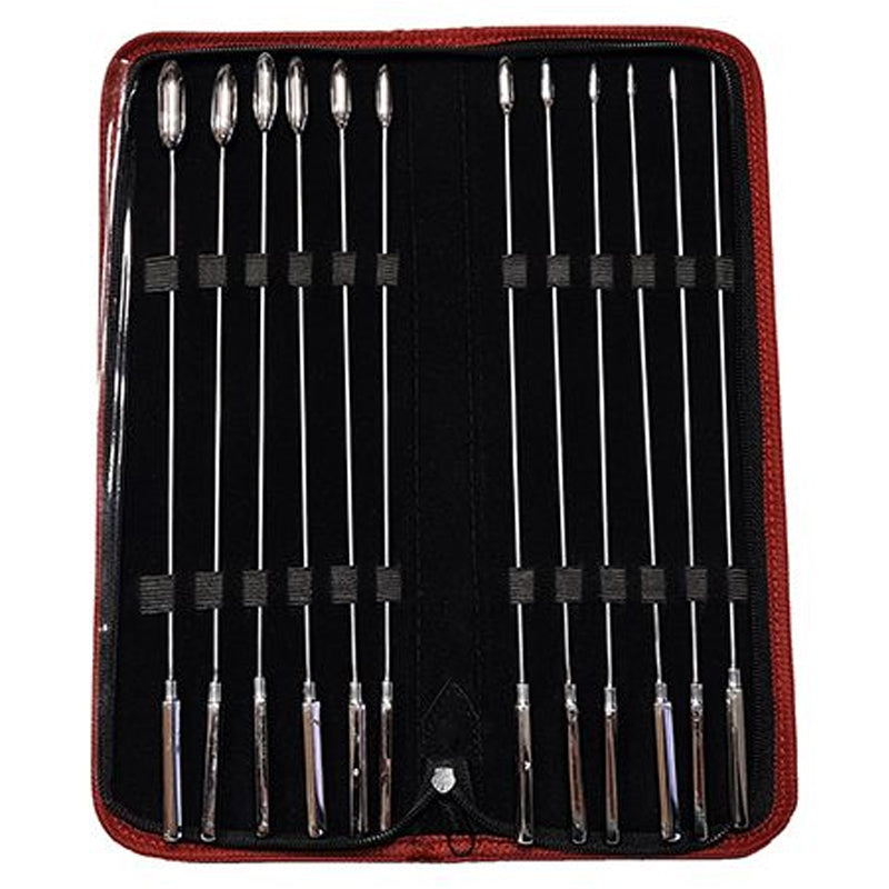 Rouge Garments Stainless Steel 12 Piece Rosebud Dilator Set