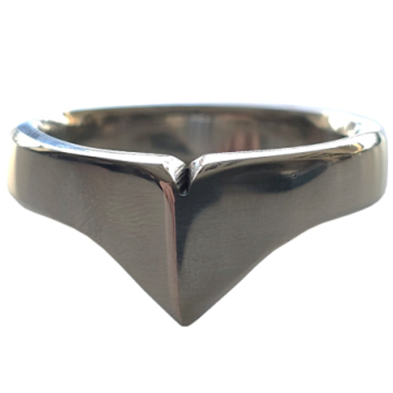 Rouge Garments Stainless Steel Taj Crown Ring