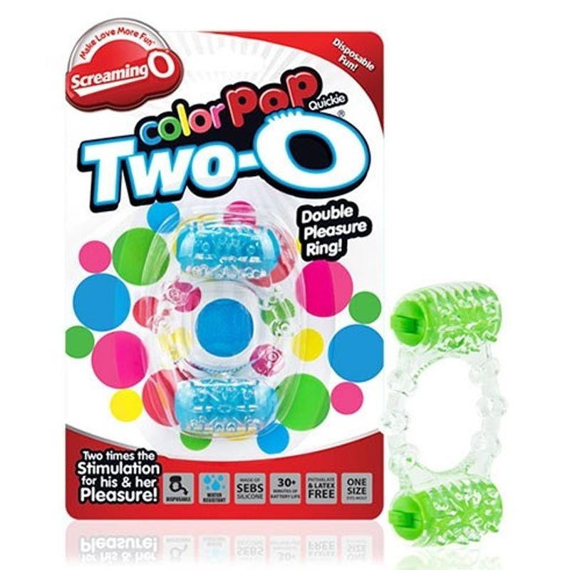 ColorPoP Quickie Two-O Vibrating Cock Ring
