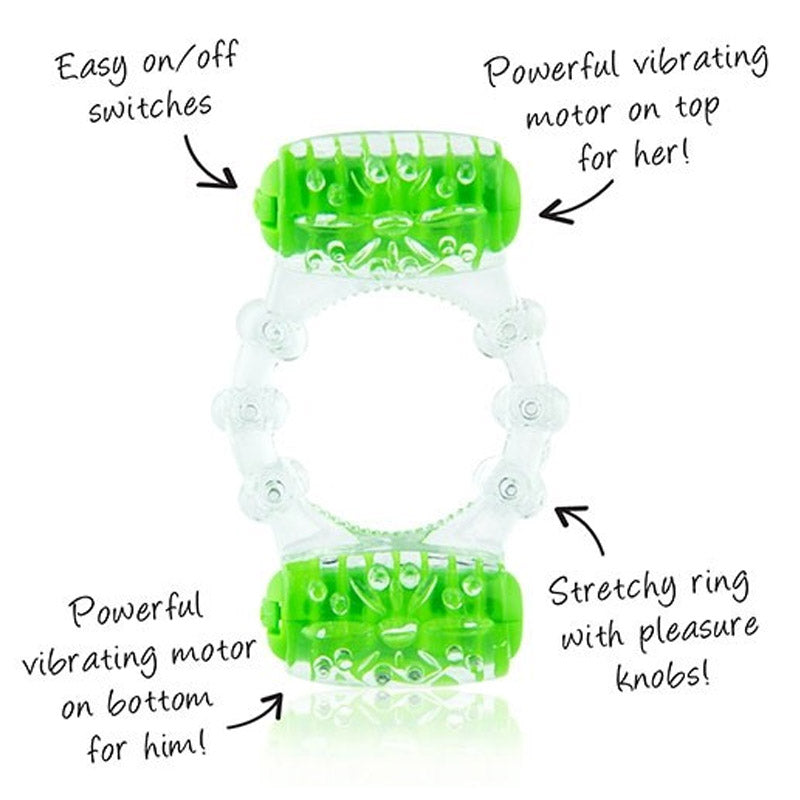 ColorPoP Quickie Two-O Vibrating Cock Ring