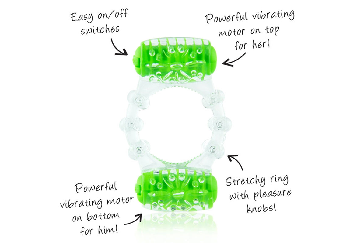 ColorPoP Quickie Two-O Vibrating Cock Ring