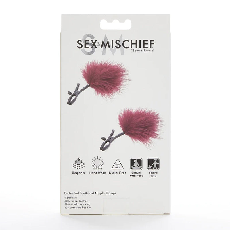 Enchanted Feather Nipple Clamps