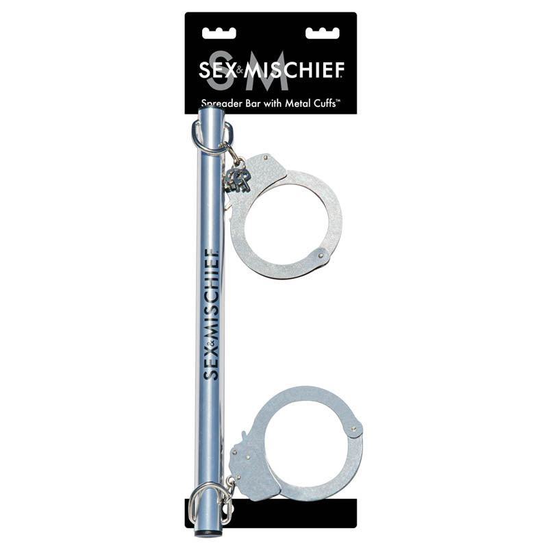 Sex & Mischief Spreader Bar with Metal Cuffs