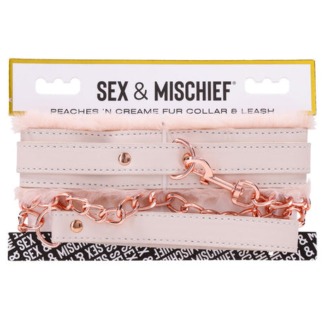Peaches ‘n CreaMe Fur Collar & Leash