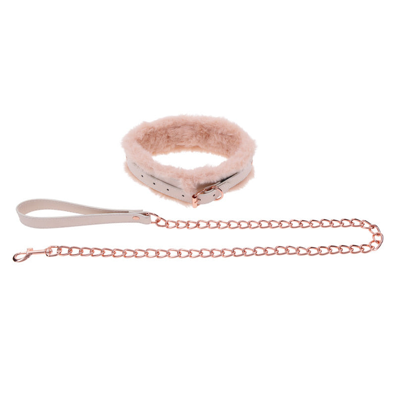 Peaches ‘n CreaMe Fur Collar & Leash