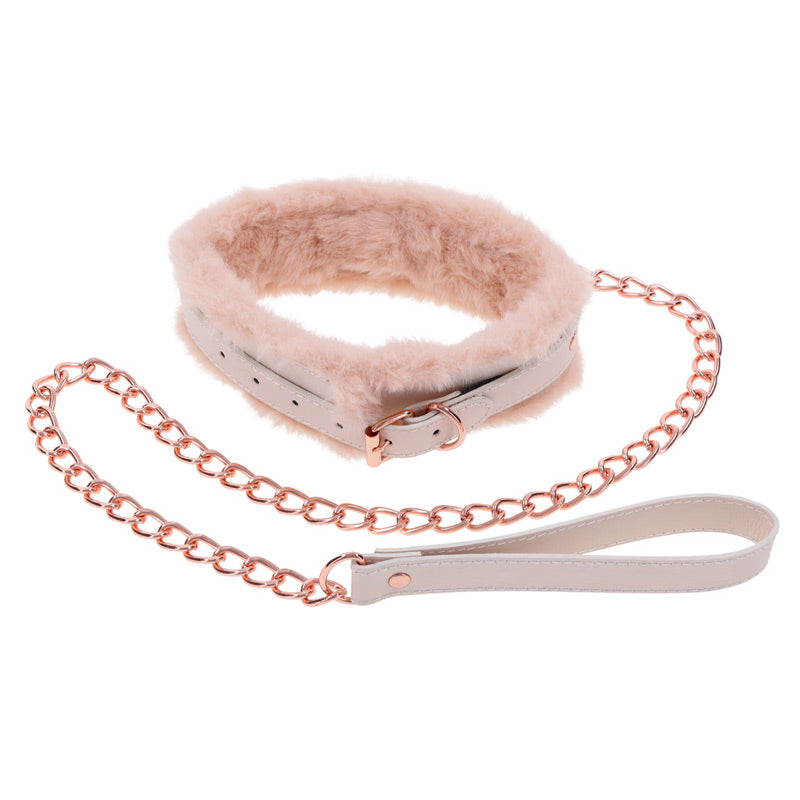 Peaches ‘n CreaMe Fur Collar & Leash