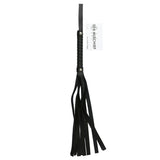 Sex & Mischief Black Faux Leather Flogger