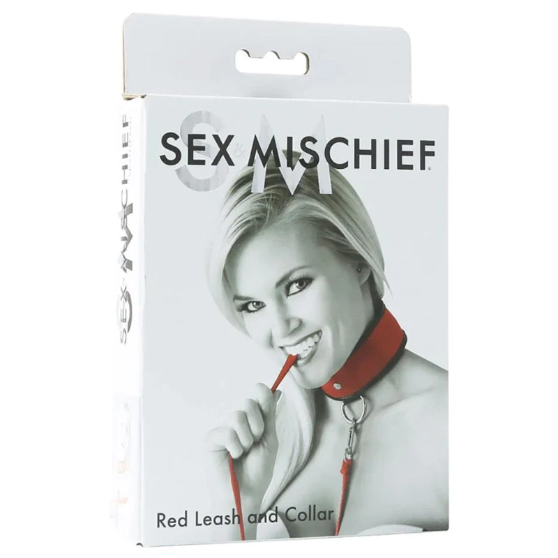 Sex & Mischief Red Leash & Collar