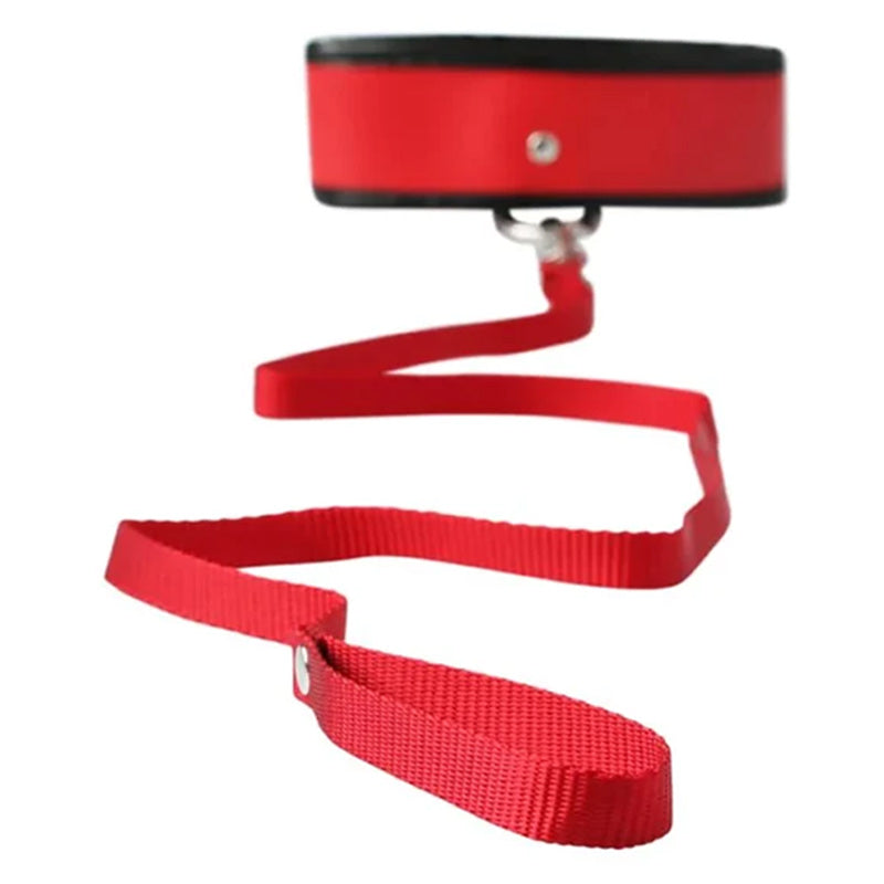 Sex & Mischief Red Leash & Collar