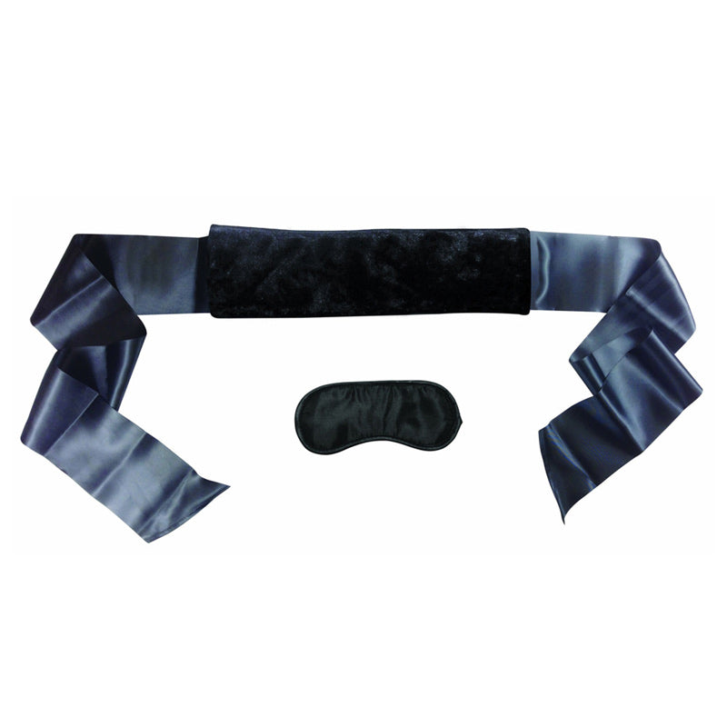 Sex & Mischief Satin & Fur Sex Strap
