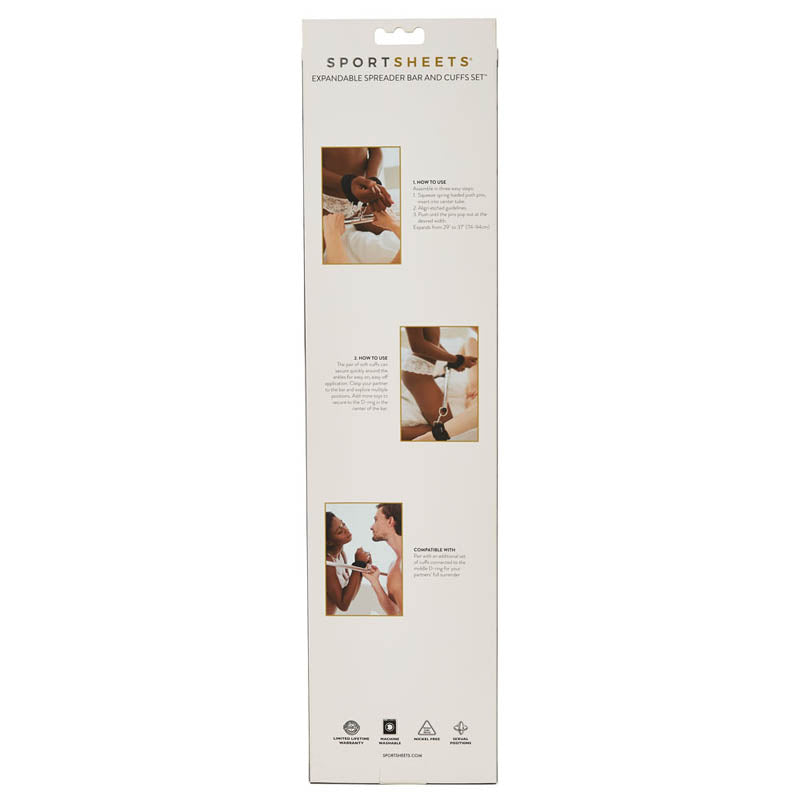 SportSheet Expandable Spreader Bar & Cuffs Set