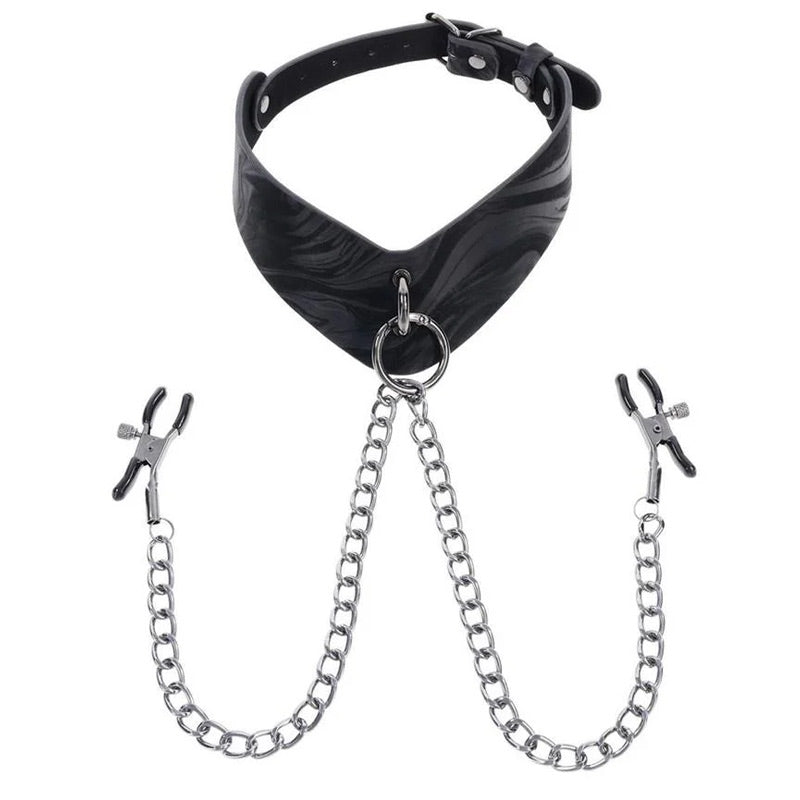 Velvet Noir Collar & Removable Clamps