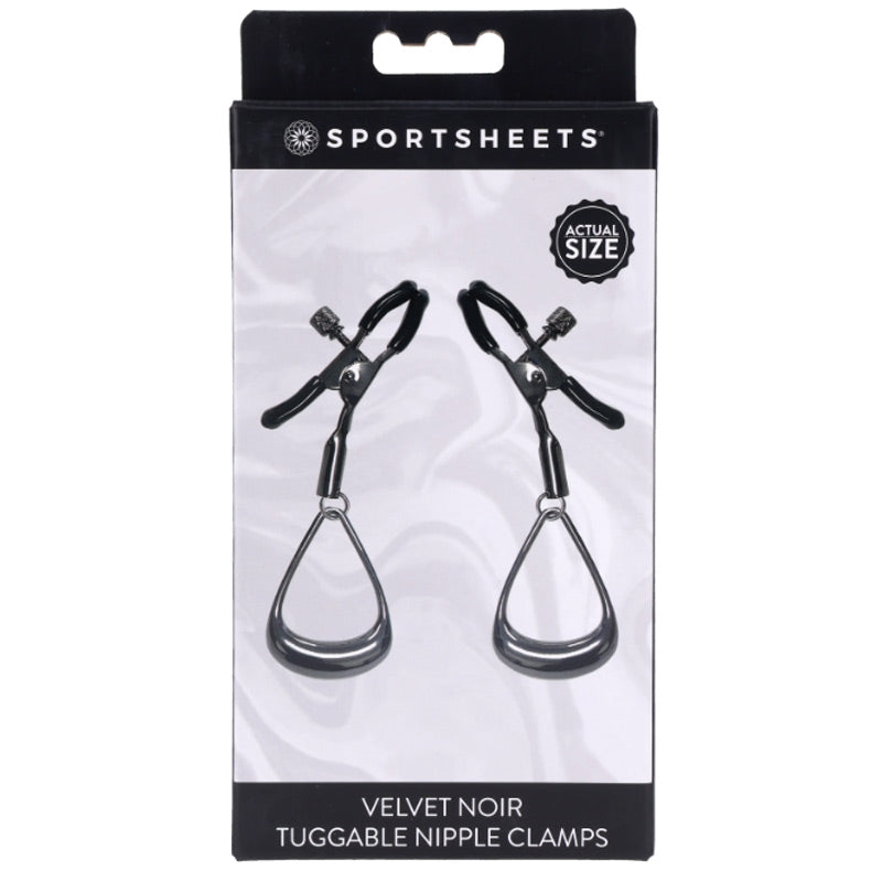 Velvet Noir Tuggable Nipple Clamps