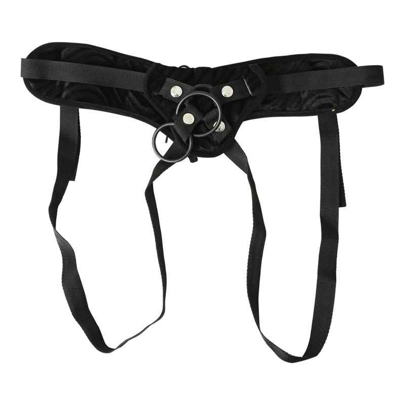 SportSheet Vibrating Corsette Strap-On - Black