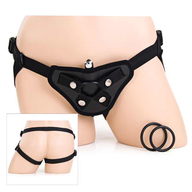 SportSheet Vibrating Leather Strap-On