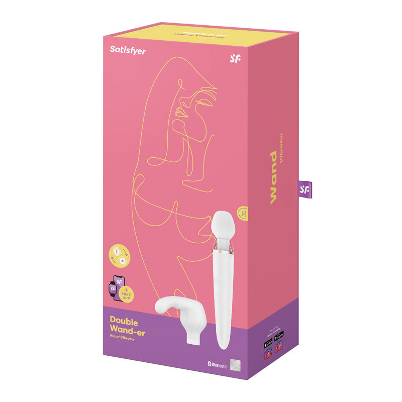 Satisfyer Double Wand-er Stimulator With Attachments
