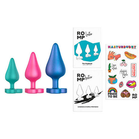 Romp Luster 3 Piece Butt Plug Set