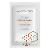 Wicked Simply Aqua Brown Sugar Flavored Water Based Lubricant